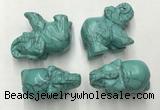 CDN383 20*40*30mm elephant imitation turquoise decorations wholesale