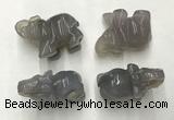 CDN386 20*40*30mm elephant grey agate decorations wholesale