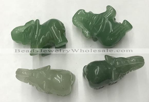 CDN387 20*40*30mm elephant green aventurine decorations wholesale