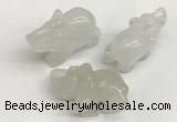 CDN402 25*50*35mm elephant white jade decorations wholesale