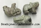 CDN409 25*50*35mm elephant picasso jasper decorations wholesale