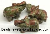 CDN413 25*50*35mm elephant unakite decorations wholesale