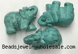 CDN417 25*50*35mm elephant imitation turquoise decorations wholesale