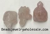 CDN431 28*45*22mm turtle rose quartz decorations wholesale