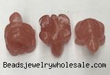 CDN433 28*45*22mm turtle cherry quartz decorations wholesale