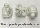 CDN434 28*45*22mm turtle white howlite decorations wholesale