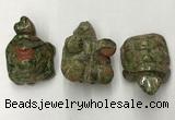 CDN442 28*45*22mm turtle unakite decorations wholesale