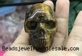 CDN559 35*50*40mm skull yellow tiger eye decorations wholesale