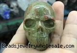 CDN561 35*50*40mm skull unakite decorations wholesale