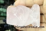 CDN571 35*50mm owl rose quartz decorations wholesale