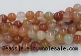 CDQ01 15.5 inches 6mm round natural red quartz beads wholesale