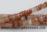 CDQ03 15.5 inches 3*6mm rondelle natural red quartz beads wholesale