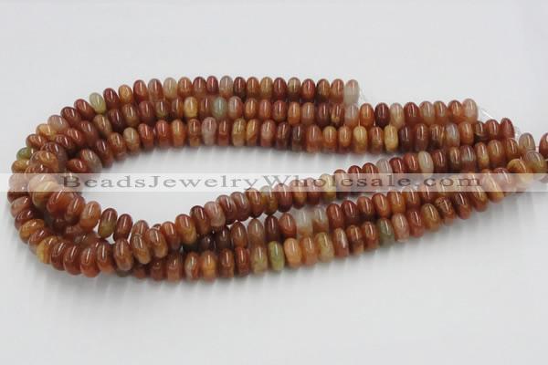 CDQ17 15.5 inches 3*6mm rondelle natural red quartz beads wholesale