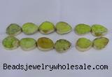 CDQ510 20*30mm - 22*30mm teardrop druzy quartz beads wholesale