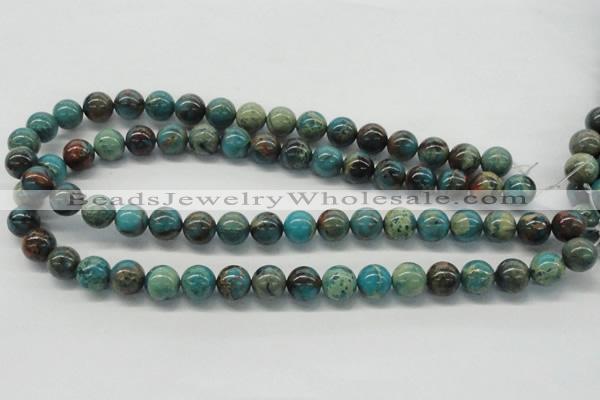 CDS08 16 inches 12mm round dyed serpentine jasper beads wholesale