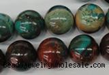 CDS191 15.5 inches 18mm round dyed serpentine jasper beads