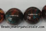 CDS193 15.5 inches 22mm round dyed serpentine jasper beads