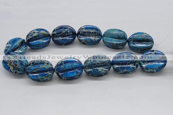 CDT62 15.5 inches 25*33mm star fruit shaped dyed aqua terra jasper beads