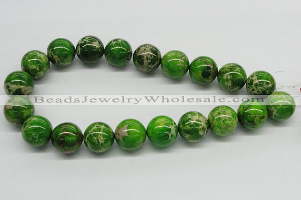 CDT84 15.5 inches 18mm round dyed aqua terra jasper beads