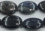 CDU01 15.5 inches 18*25mm oval natural blue dumortierite beads