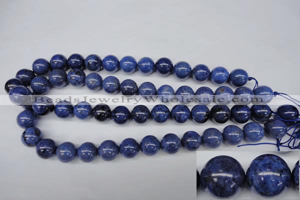 CDU105 15.5 inches 14mm round blue dumortierite beads wholesale