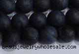 CDU204 15.5 inches 12mm round matte blue dumortierite beads