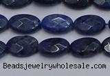 CDU216 15.5 inches 8*12mm faceted oval blue dumortierite beads