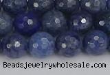 CDU324 15.5 inches 8mm faceted round blue dumortierite beads