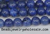 CDU341 15.5 inches 6mm round blue dumortierite beads wholesale