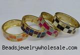 CEB142 20mm width gold plated alloy with enamel bangles wholesale