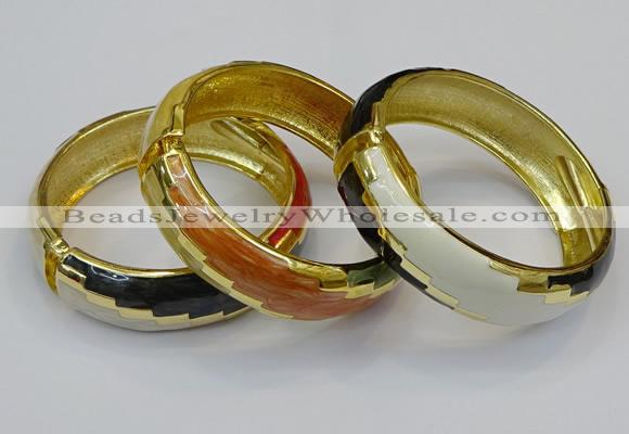 CEB151 19mm width gold plated alloy with enamel bangles wholesale