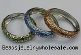 CEB154 15mm width gold plated alloy with enamel bangles wholesale