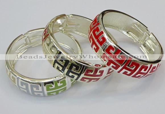 CEB163 20mm width gold plated alloy with enamel bangles wholesale