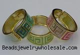 CEB165 23mm width gold plated alloy with enamel bangles wholesale