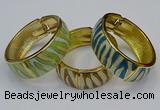 CEB167 20mm width gold plated alloy with enamel bangles wholesale