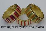 CEB170 25mm width gold plated alloy with enamel bangles wholesale