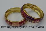 CEB171 18mm width gold plated alloy with enamel bangles wholesale