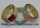 CEB173 22mm width gold plated alloy with enamel bangles wholesale