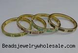 CEB84 8mm width gold plated alloy with enamel bangles wholesale