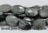 CEE42 15.5 inches 13*18mm faceted oval eagle eye jasper beads