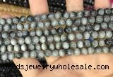 CEE510 15.5 inches 6mm round eagle eye jasper beads