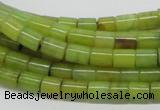 CEJ01 15.5 inches 6*8mm column lemon jade beads wholesale