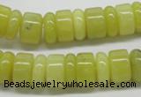 CEJ02 15.5 inches 5*14 & 8*14mm rondelle lemon jade beads wholesale