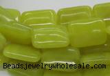 CEJ04 15.5 inches 13*18mm rectangle lemon jade beads wholesale