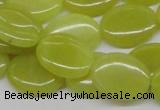 CEJ07 15.5 inches 15*20mm oval lemon jade beads wholesale