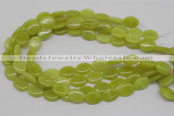 CEJ07 15.5 inches 15*20mm oval lemon jade beads wholesale