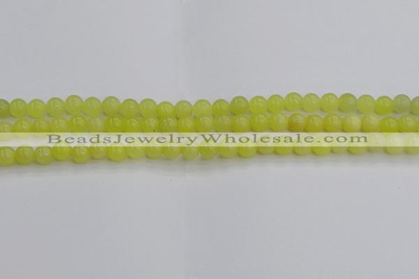 CEJ201 15.5 inches 6mm round lemon jade beads wholesale