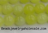 CEJ202 15.5 inches 8mm round lemon jade beads wholesale