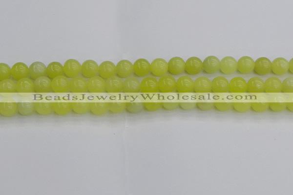 CEJ202 15.5 inches 8mm round lemon jade beads wholesale