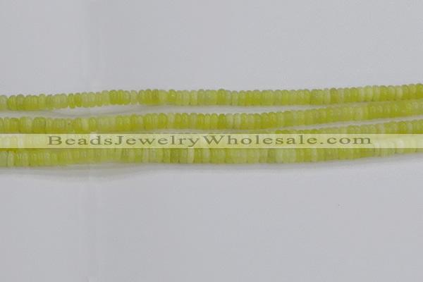 CEJ210 15.5 inches 2*4mm rondelle lemon jade beads wholesale